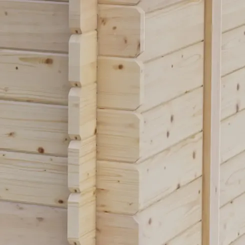 Casetta in Legno Block House 249x249 cm Impermeabile da Giardino