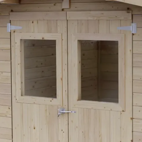 Casetta in Legno Block House 249x249 cm Impermeabile da Giardino