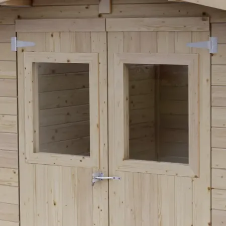 Casetta in Legno Block House 249x249 cm Impermeabile da Giardino