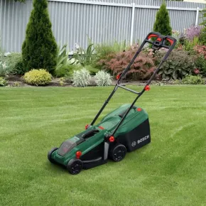 Rasaerba a Batteria Bosch 18V 32 cm con Cestello Raccoglierba 35L 2