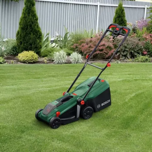Rasaerba a Batteria Bosch 18V 32 cm con Cestello Raccoglierba 35L
