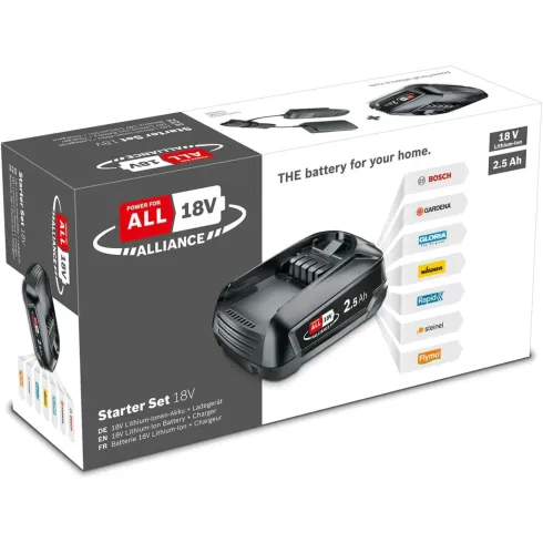 Kit Batteria Bosch 18V 2,5Ah con Caricabatteria e Indicatore di Carica
