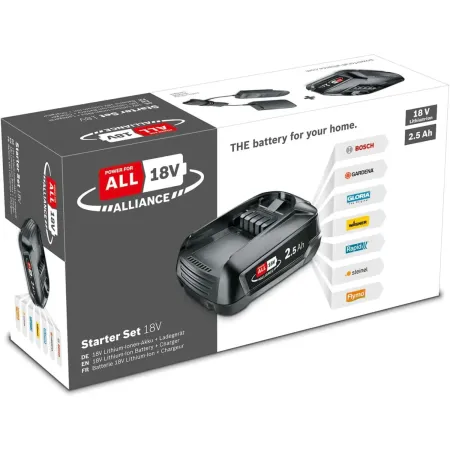 Kit Batteria Bosch 18V 2,5Ah con Caricabatteria e Indicatore di Carica