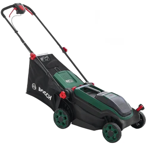 Rasaerba a Batteria Bosch 18Vx2 38 cm con Cestello Raccoglierba 40L