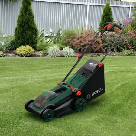 Rasaerba a Batteria Bosch 18Vx2 38 cm con Cestello Raccoglierba 40L