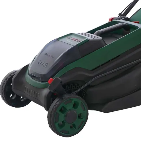 Rasaerba a Batteria Bosch 18Vx2 38 cm con Cestello Raccoglierba 40L