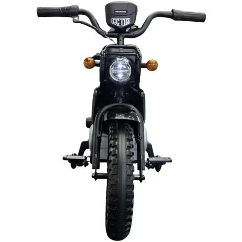 Moto Elettrica per Bambini Honda Cross Cub 110 12V Nero Ruote Laterali