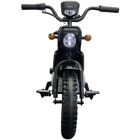 Moto Elettrica per Bambini Honda Cross Cub 110 12V Nero Ruote Laterali