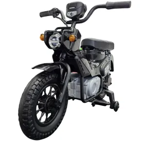 Moto Elettrica per Bambini Honda Cross Cub 110 12V Nero Ruote Laterali