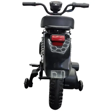 Moto Elettrica per Bambini Honda Cross Cub 110 12V Nero Ruote Laterali