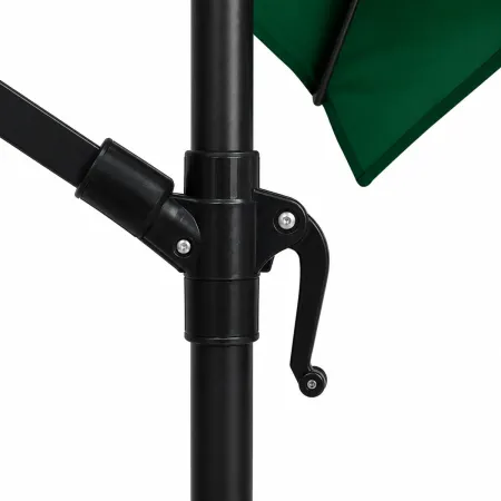 Ombrellone Rotondo Decentrato Verde Inclinabile a Braccio Laterale con Manovella | BricoShop24
