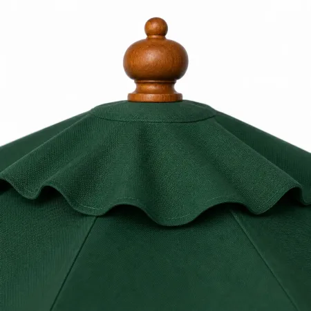 Ombrellone Rotondo 2.5 mt in Legno verde da Esterno Giardino Terrazzo Balcone