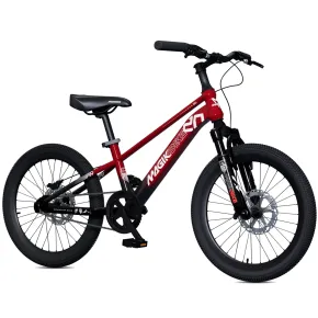 Bicicletta per Bambini Mountain Bike 20" Rosso con Freni a Disco