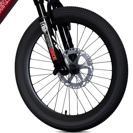 Bicicletta per Bambini Mountain Bike 20" Rosso con Freni a Disco