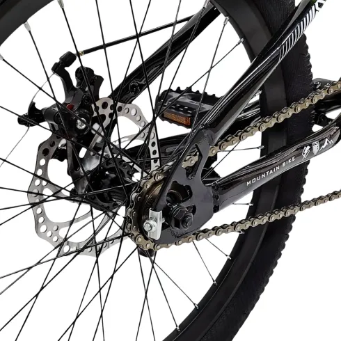 Bicicletta per Bambini Verde 20" Mountain Bike Cambio 7 Velocità