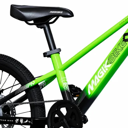 Bicicletta per Bambini Verde 20" Mountain Bike Cambio 7 Velocità