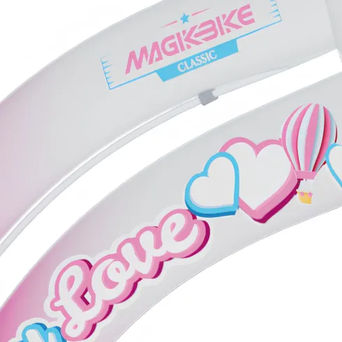 Bicicletta per Bambini Rosa 20" V-Brake Cestino Portapacchi City Bike