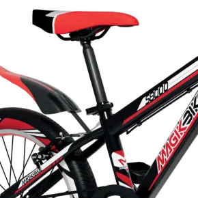 Bicicletta per Bambini Mountain Bike 20" V-Brake Ammortizzata Rossa 2