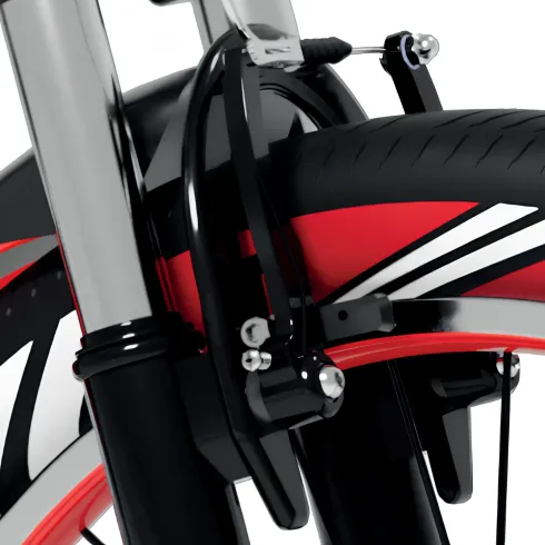 Bicicletta per Bambini Mountain Bike 20" V-Brake Ammortizzata Rossa