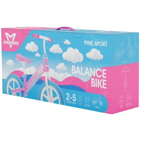 Bicicletta Bambini Equilibrio 2-3 Anni Rosa Senza Pedali Balance Bike