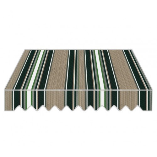 Tenda da Sole a Caduta Verde 200x250 con Bracci Balcone Rullo Soffitto Parasole