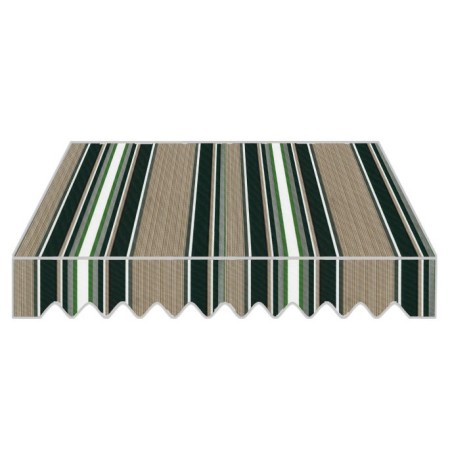 Tenda da Sole a Caduta Verde 200x250 con Bracci Balcone Rullo Soffitto Parasole