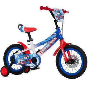 Bicicletta per Bambini Super Magik 16" Stabilizzatori Freno a Disco