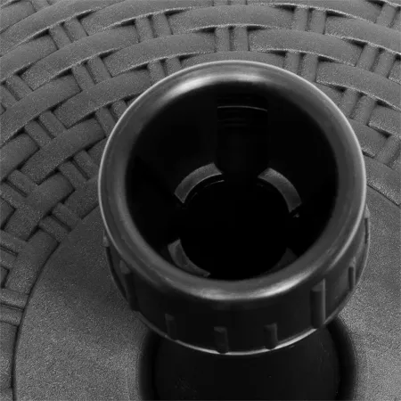 Base per Ombrellone Antracite Effetto Rattan Palo 19/33 mm Riempibile