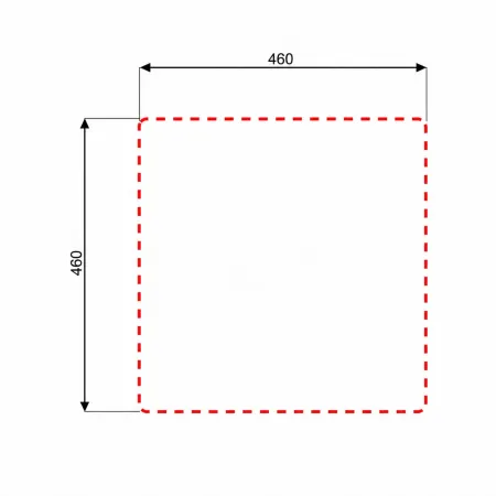 Lavello a Incasso da Cucina 1 Vasca in Acciaio Inox Satinato 48x48 cm