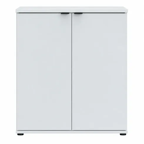 Mobile Multiuso 2 Ante Grigio Chiaro Madia per Soggiorno Salvaspazio