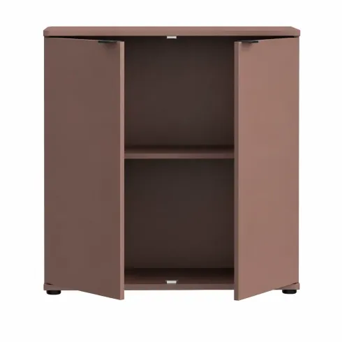 Credenza Multiuso 2 Ante Terracotta Madia per Soggiorno Salvaspazio