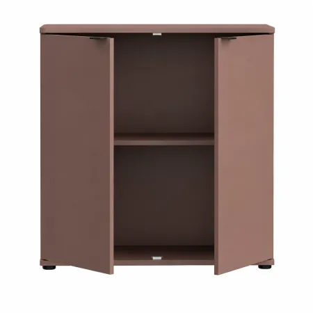 Credenza Multiuso 2 Ante Terracotta Madia per Soggiorno Salvaspazio