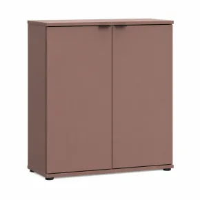 Credenza Multiuso 2 Ante Terracotta Madia per Soggiorno Salvaspazio