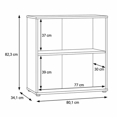 Credenza Multiuso 2 Ante Terracotta Madia per Soggiorno Salvaspazio