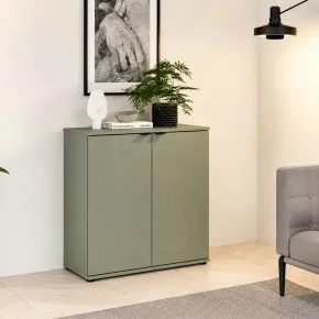 Madia 2 Ante Ripiano Verde Salvia Mobile per Soggiorno Salvaspazio 2