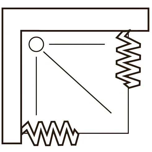 Box Doccia Bianco PVC Angolare Scorrevole Angolo Porte a Soffietto 2 Ante Lati | BricoShop24