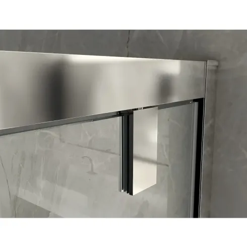 Box Doccia Angolare 2 Lati Ante Saloon Battente Parete Fissa Vetro 6 mm Opaco | BricoShop24