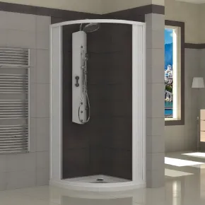 Box Doccia Semicircolare Tondo a Soffietto Angolo 70 75 80 90 in PVC Cabina | BricoShop24 2