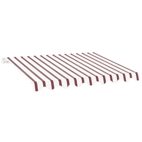 Tenda da Sole Avvolgibile Barra Quadra 400x300 cm Bordeaux Crema