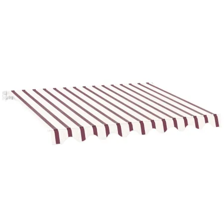 Tenda da Sole Avvolgibile Barra Quadra 400x300 cm Bordeaux Crema