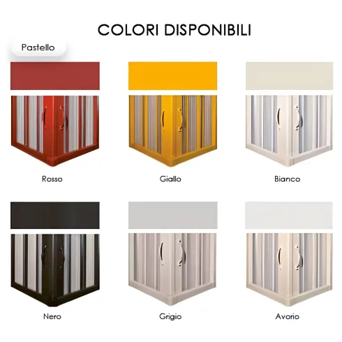 Box Doccia PVC 2 Ante a Soffietto 100 110 120 130 140 150 160 170 180 Nicchia | BricoShop24