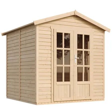Casetta da Giardino in Legno 2x2 m 4 m2 con Pavimento e Tegole Verde