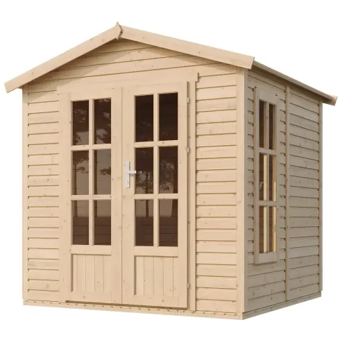 Casetta da Giardino in Legno 2x2 m 4 m2 con Pavimento e Tegole Verde