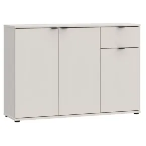 Madia 3 Ante 1 Cassetto Credenza Salvaspazio Beige Cashmere Soggiorno