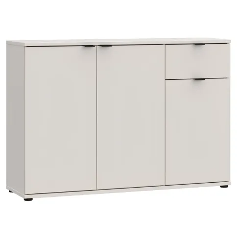 Madia 3 Ante 1 Cassetto Credenza Salvaspazio Beige Cashmere Soggiorno