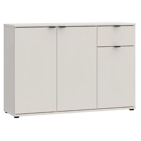 Madia 3 Ante 1 Cassetto Credenza Salvaspazio Beige Cashmere Soggiorno