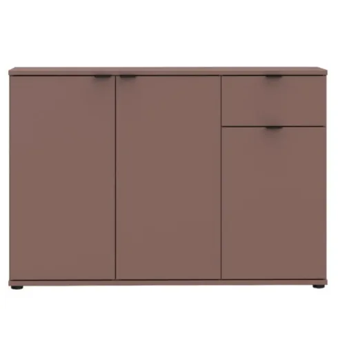 Madia 3 Ante 1 Cassetto Credenza Salvaspazio Terracotta per Soggiorno