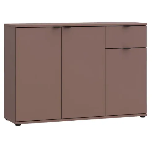 Madia 3 Ante 1 Cassetto Credenza Salvaspazio Terracotta per Soggiorno