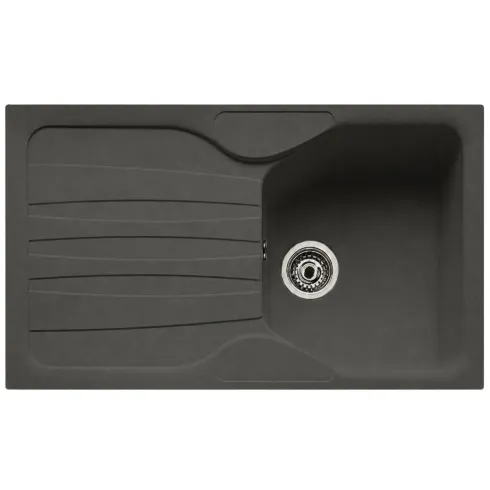 Lavello Cucina 1 Vasca con Gocciolatoio Reversibile Fragranite Grafite