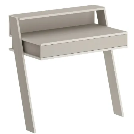 Scrivania da Parete con Cassetto Beige Cashmere Salvaspazio per Studio